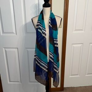 Women’s Sheer Striped Scarf